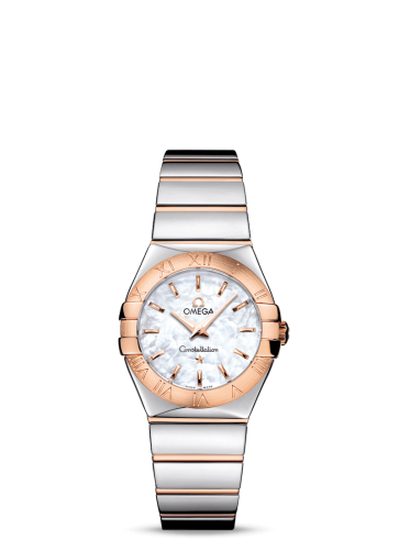 Omega Constellation Quartz 27 Polished Stainless Steel / Red Gold / MOP